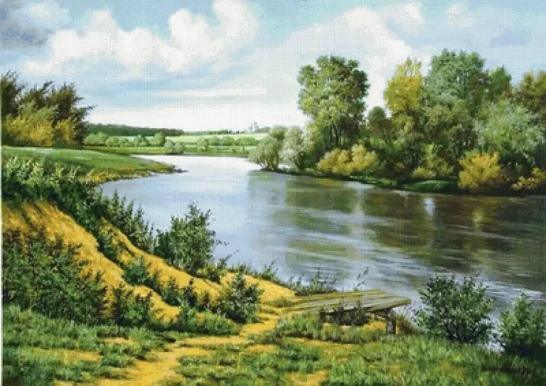 Река картина