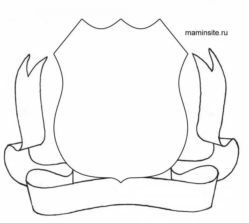 Герб семьи шаблоны образцы для школы
