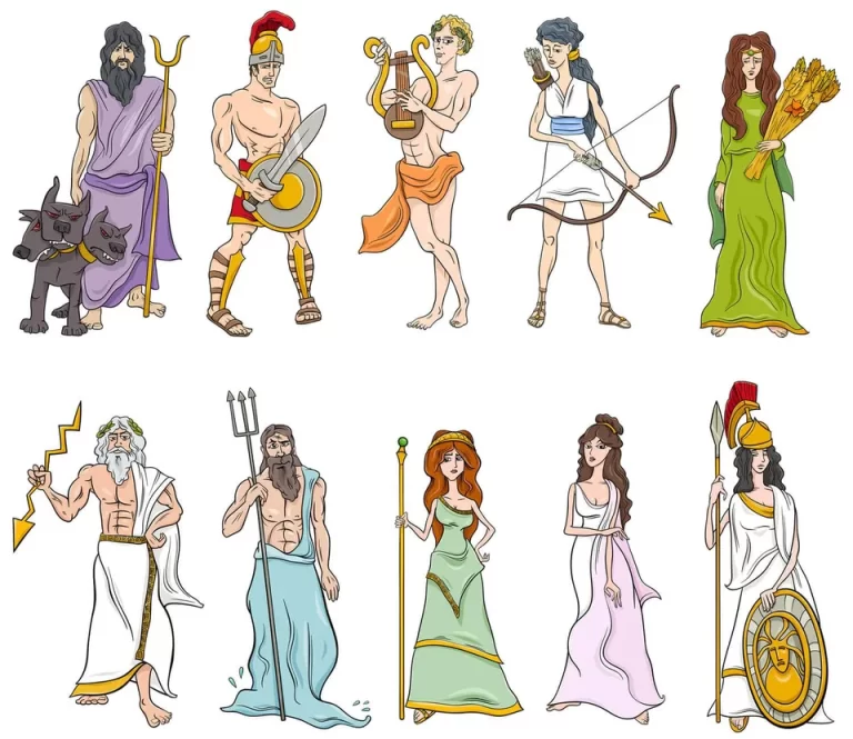 Боги древней греции рисунки