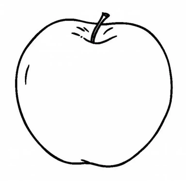 Яблоко рисунок маленький