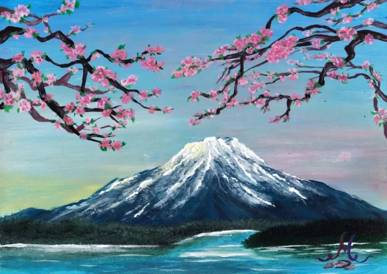 Загадочные Японские Горы: Красивый Рисунок Природы