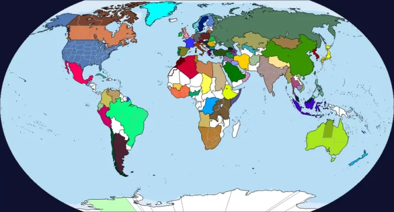 Политическая карта мира 1914