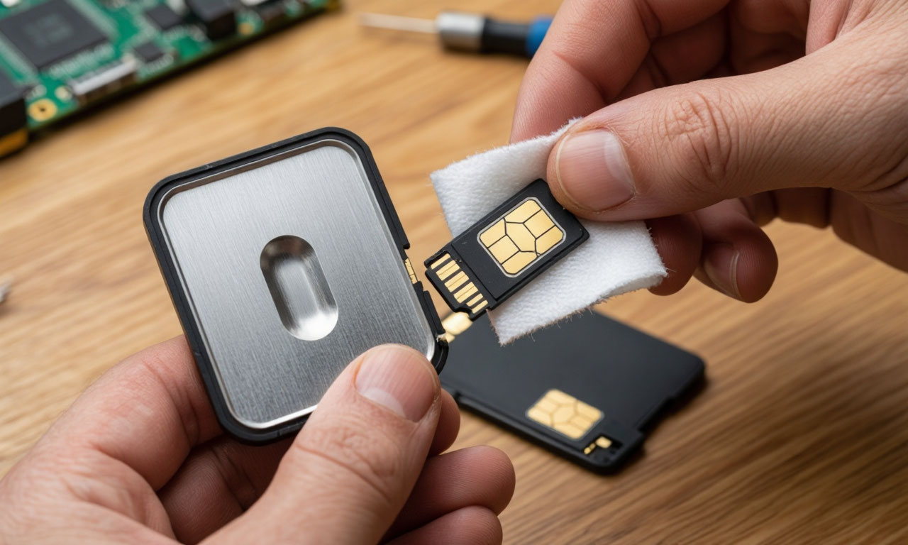 Извлечение и повторная установка SIM-карты