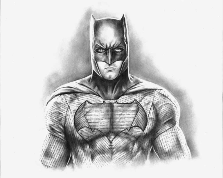 Бэтмен рисунок карандашом