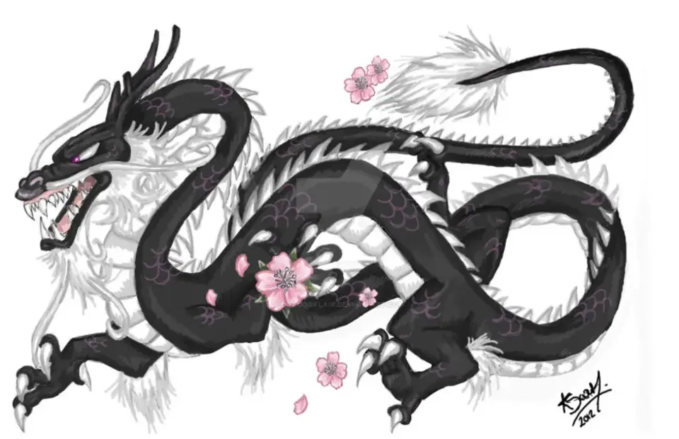 Черный китайский дракон
