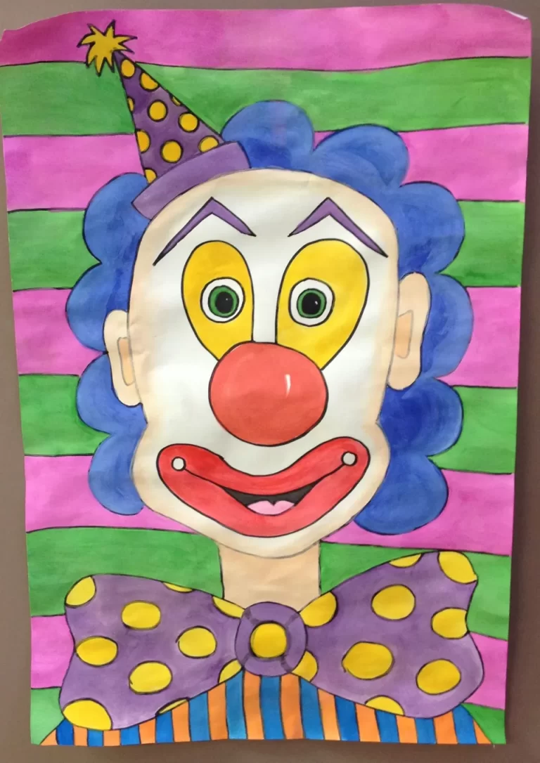Рисунок клоуна для детей