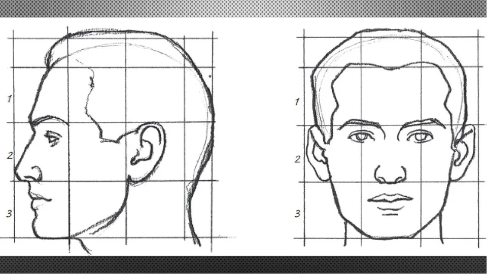Лицо человека поэтапно карандашом
