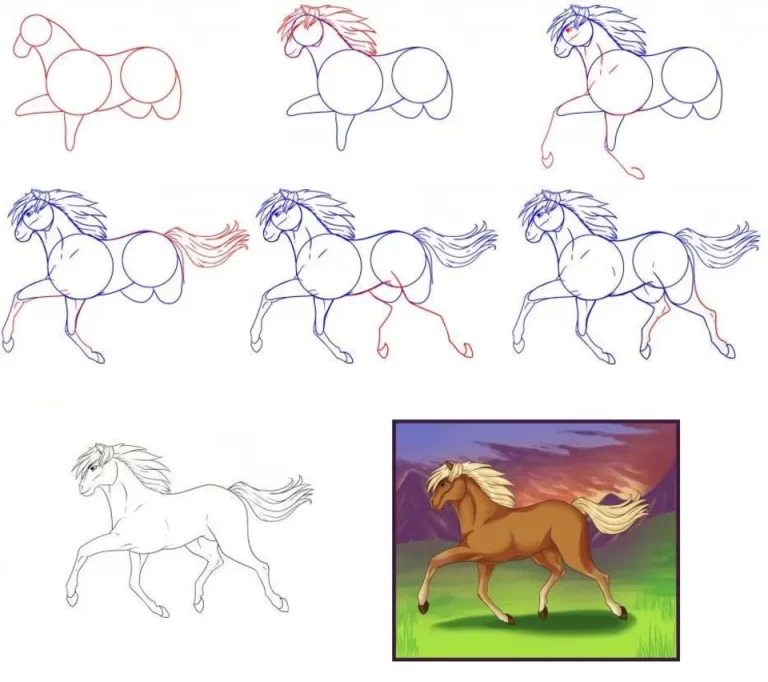 Простые Инструкции: Как Легко Нарисовать Лошадь Для Детей