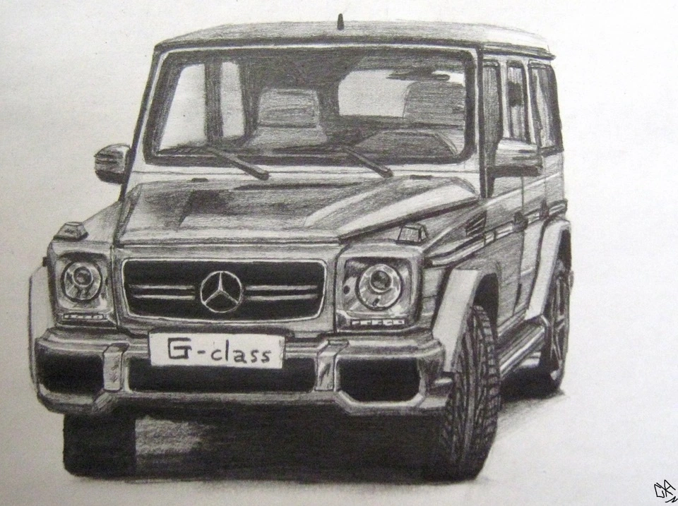Рисунок машины гелик