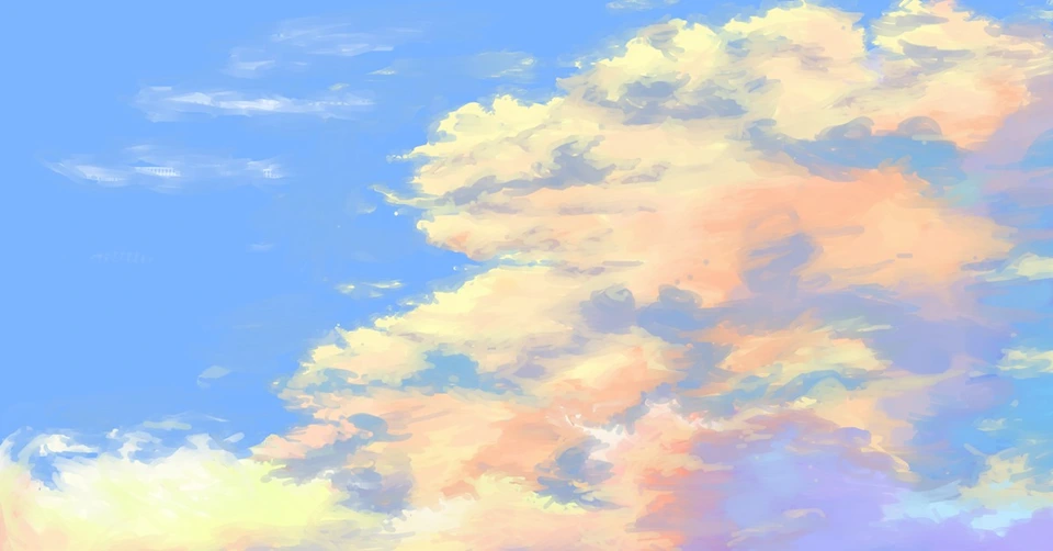 Небо с облаками иллюстрация