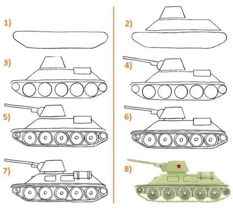 Рисование танк