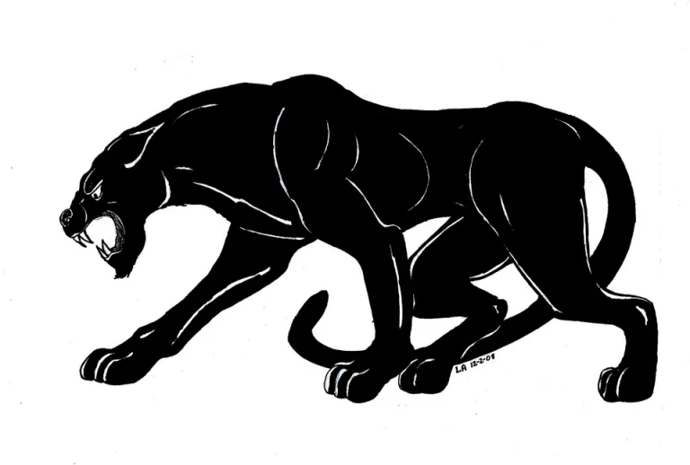 Черная пантера ягуар