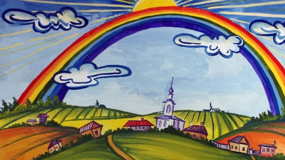 Рисунок радуги