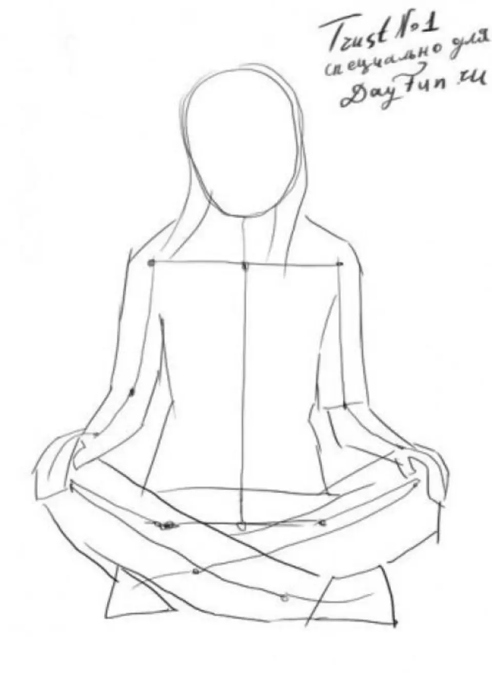 Рисунки сидящего человека