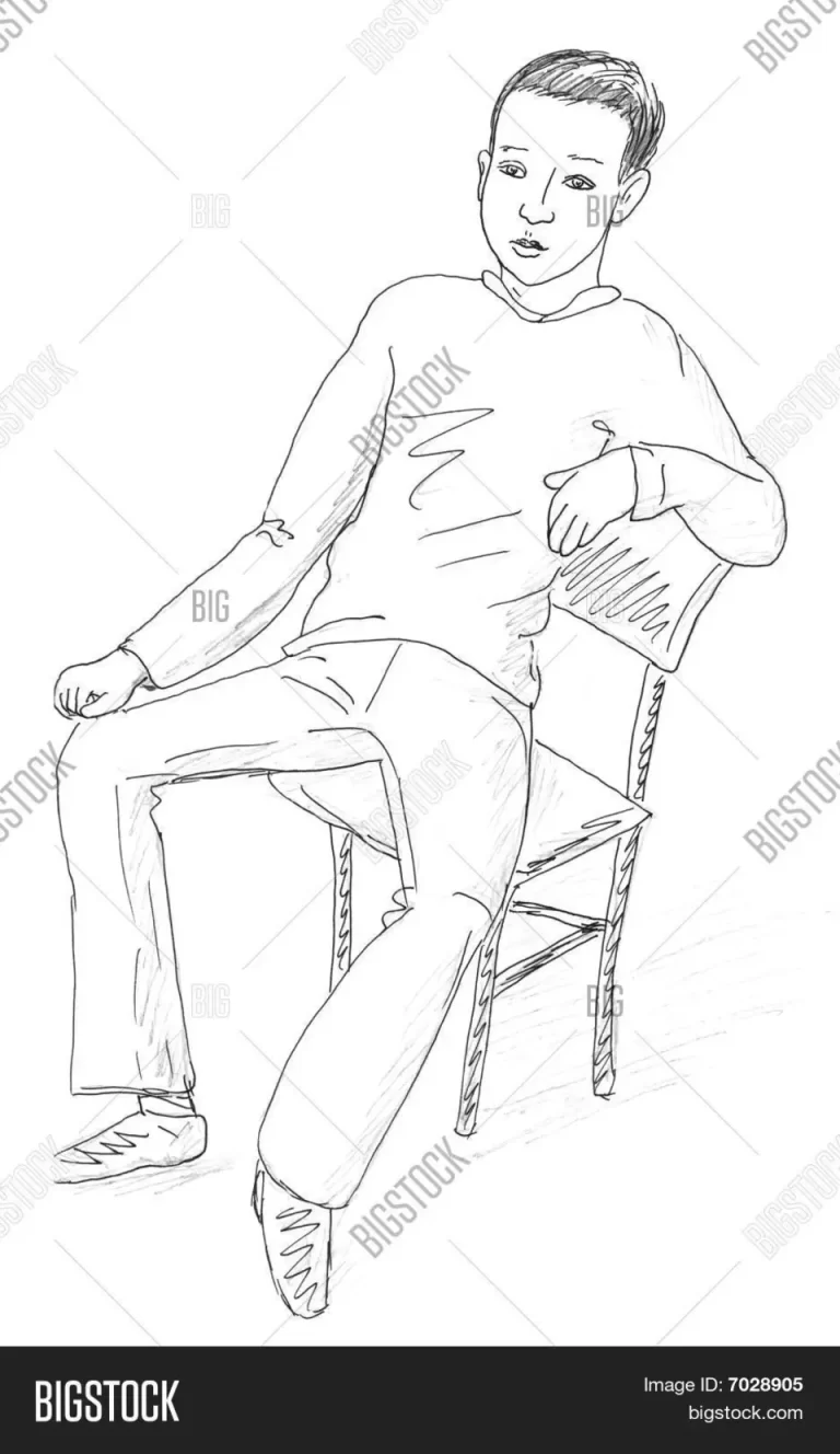 Инструкция: Как Нарисовать Сидящего Человека На Стуле