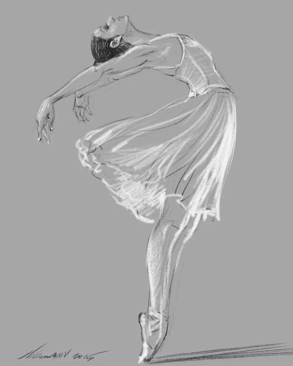 Эскиз балерины