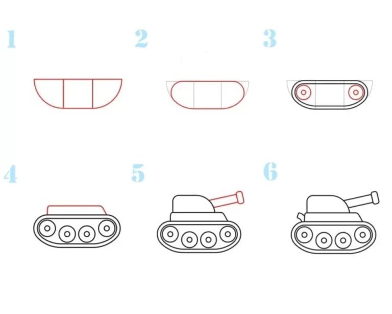 Танк для рисования детям