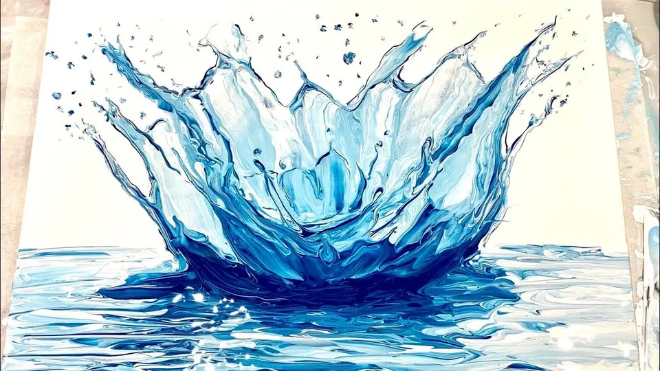 Вода гуашью