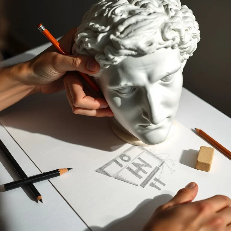 Как рисовать гипсовую голову поэтапно: академический рисунок для начинающих