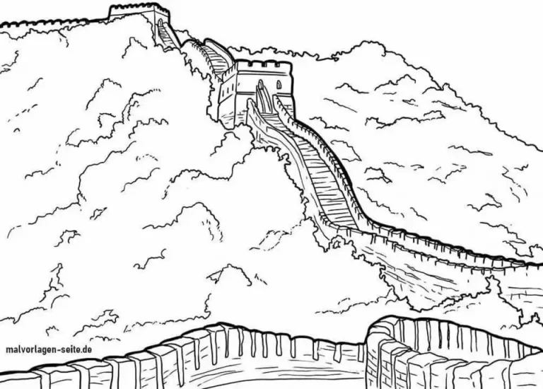 Рисунок великая китайская стена