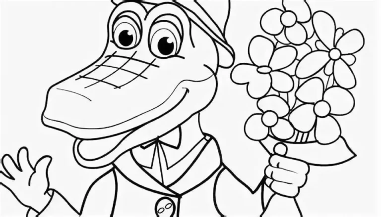 Крокодил Гена: Рисунок Для Детей, Вдохновленный Популярным Мультфильмом