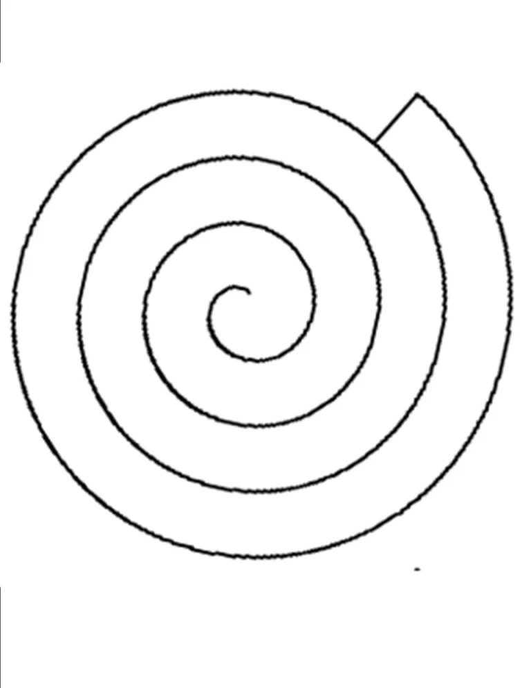 Изящный Круговой Рисунок: Удивительная Спираль На Странице