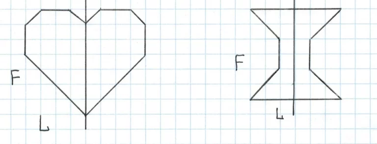 Симметричные фигуры сердце