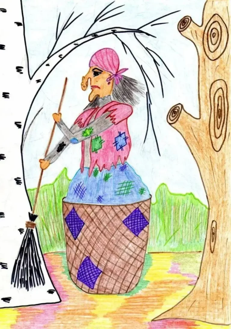 Бесплатные Рисунки По Точкам: Научите Детей Рисовать Бабу Ягу