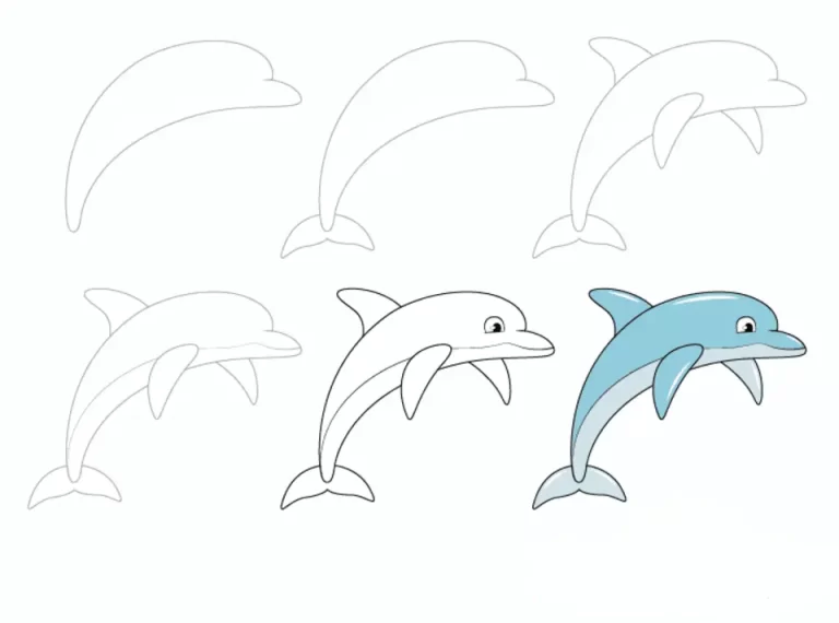 Изящный Рисунок Дельфина: Легкость И Красота В Каждой Линии