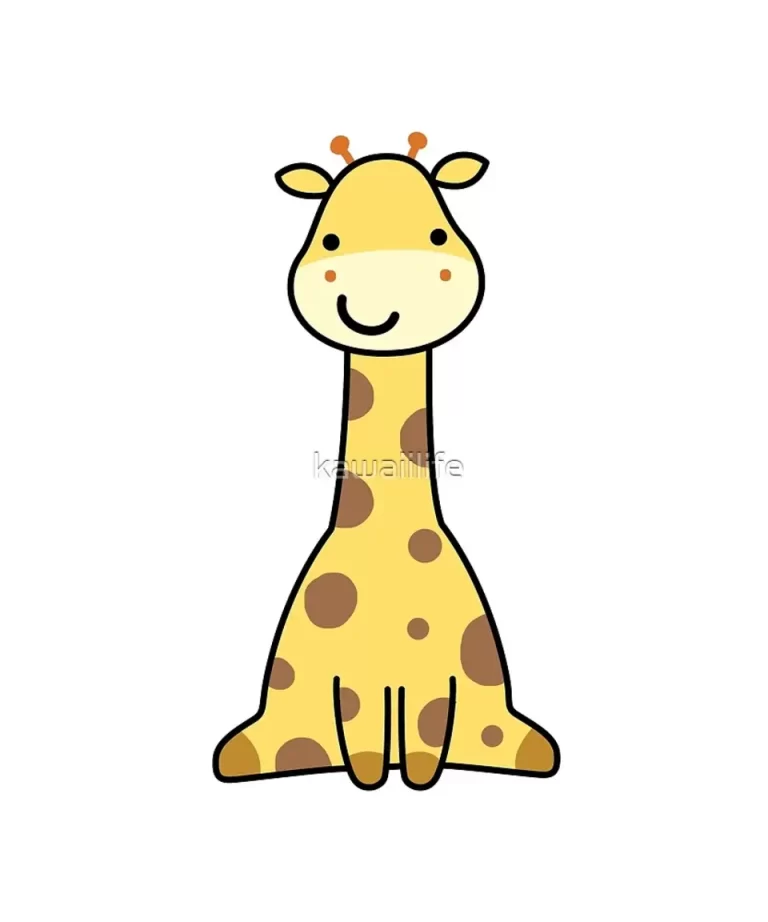 Очаровательный Рисунок Милого Жирафа: Вдохновение Для Детей И Взрослых