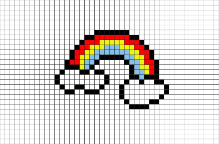 Пиксельная радуга
