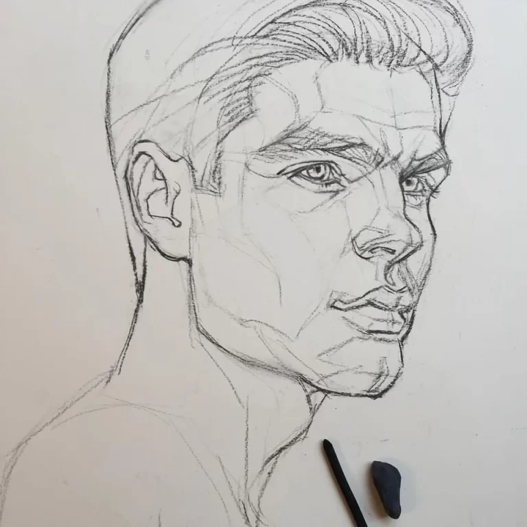 Портрет мужчины карандашом для начинающих