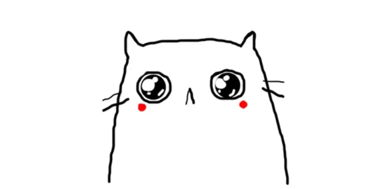 Забавный Мем: Встречайте Нарисованного Котика С Улыбкой!