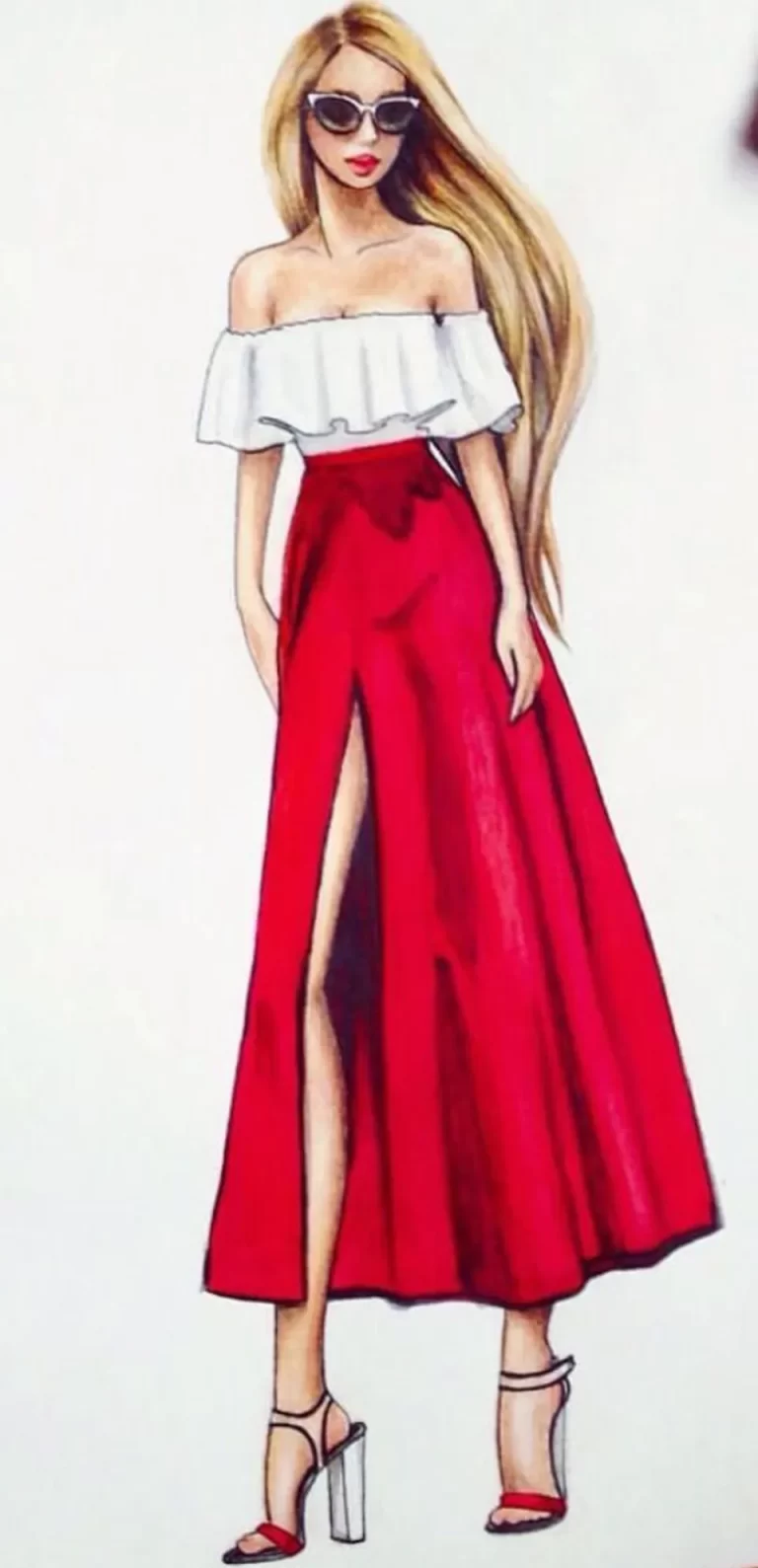 Искусство На Холсте: Неповторимый Рисунок Девушки В Платье Карандашом