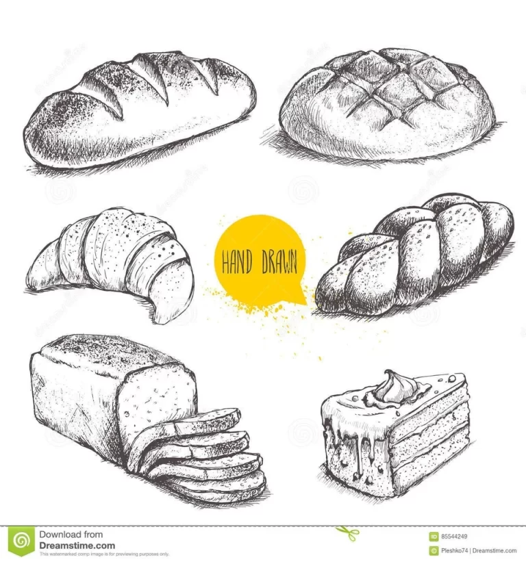 Загляните В Мир Хлебопечения: Буханка Хлеба В Рисунке