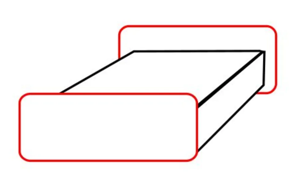 Поэтапное рисование кровати