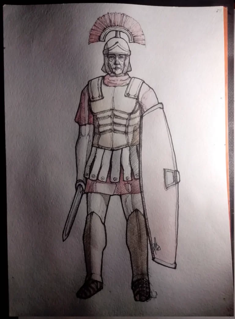 Искусство Военного Великолепия: Нарисуйте Римского Воина