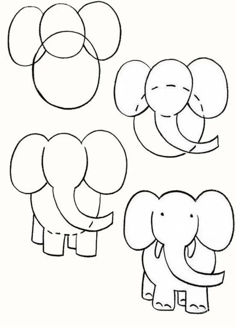 Идеи И Инструкции: Как Нарисовать Слоника Для Детей