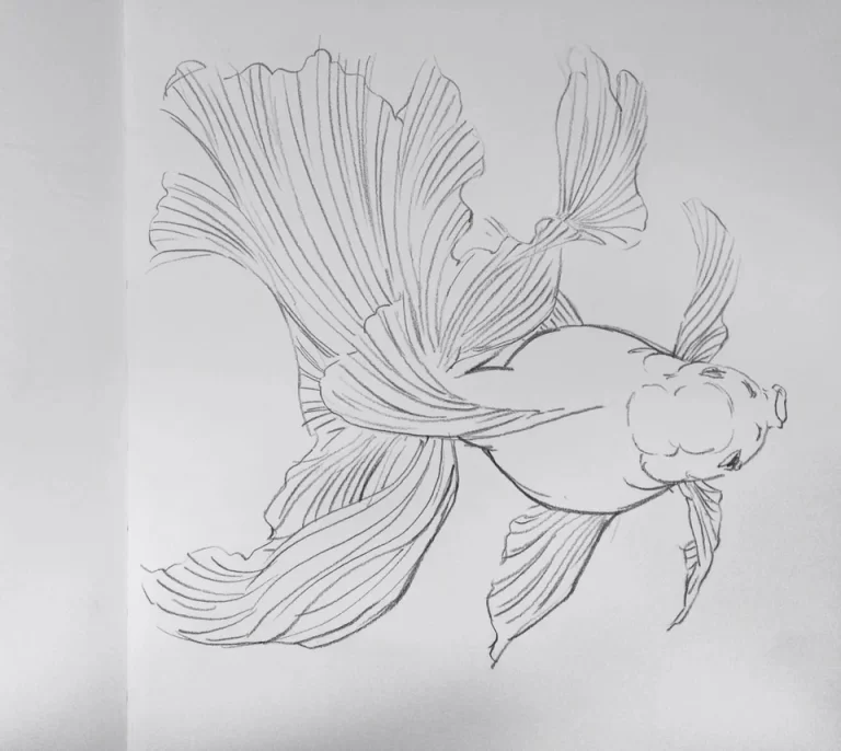 Рыбка карандашом
