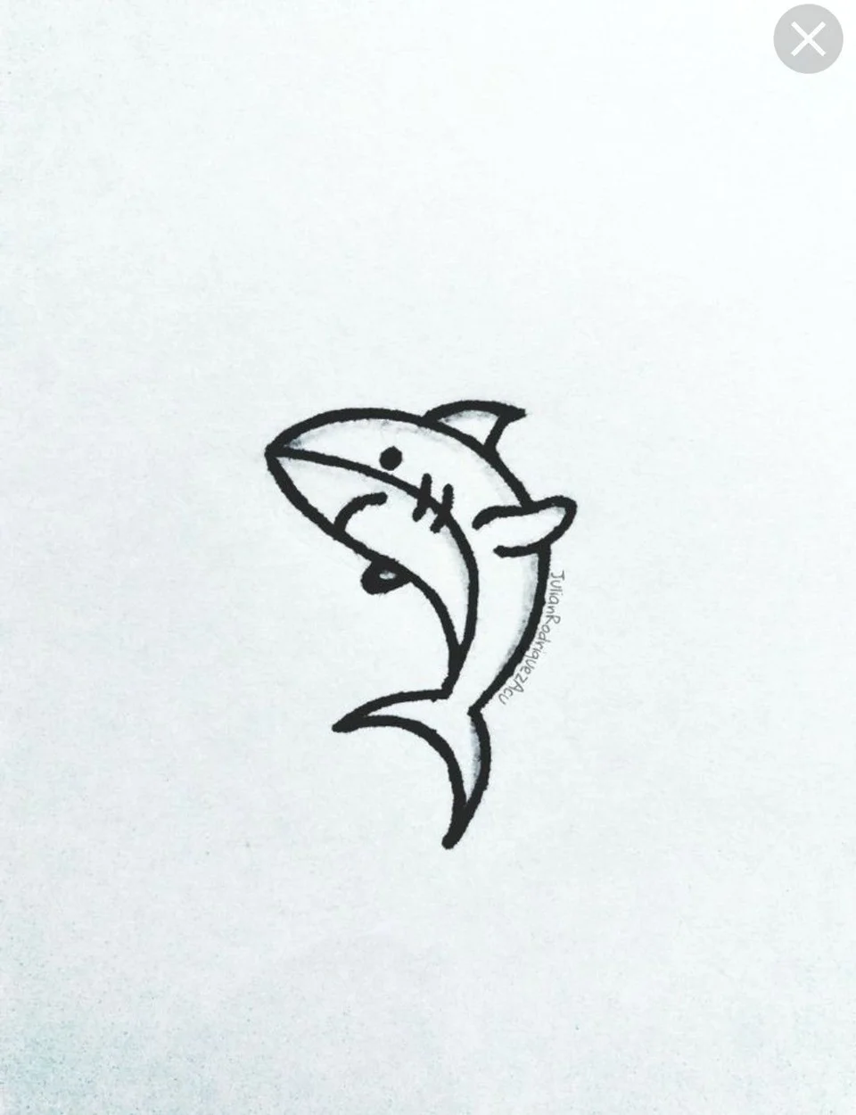 Эскиз тату дельфин