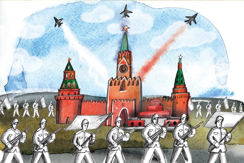 Красная площадь рисунки детей