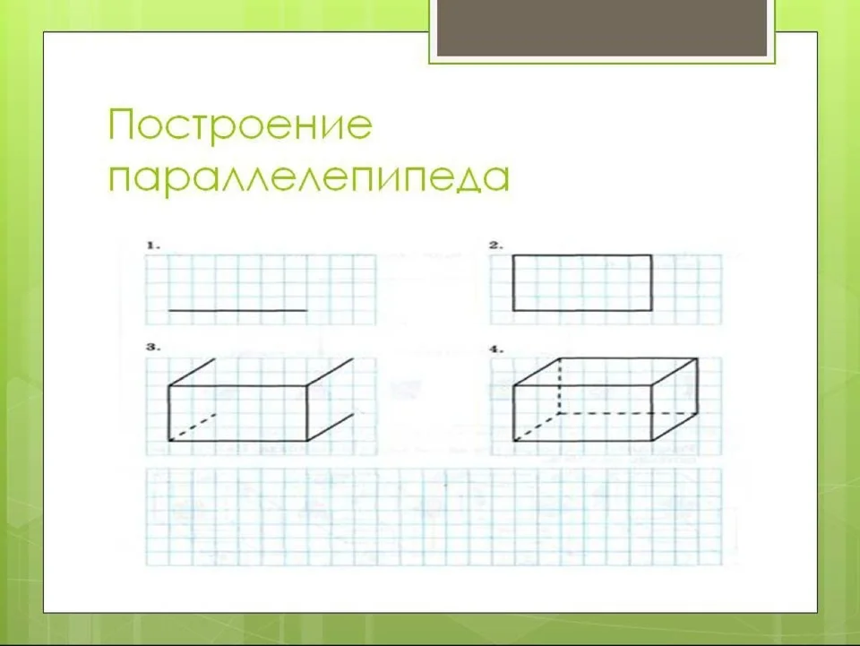 Рисунок параллелепипеда