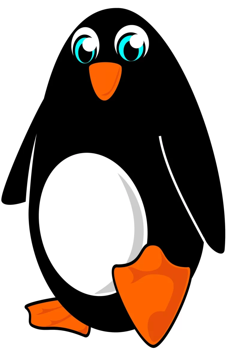 Очаровательный Рисунок Пингвина: Привлекательность В Одном Изображении