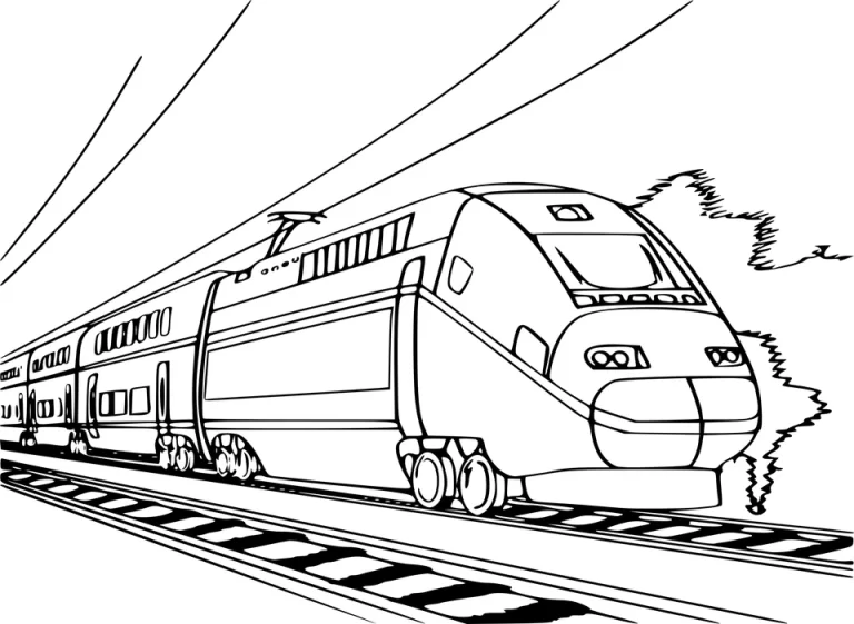 Загляните В Мир Поезда: Фантастический Рисунок На Странице!
