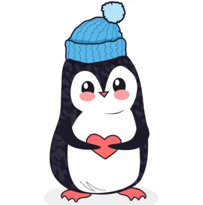 Пингвин для срисовки