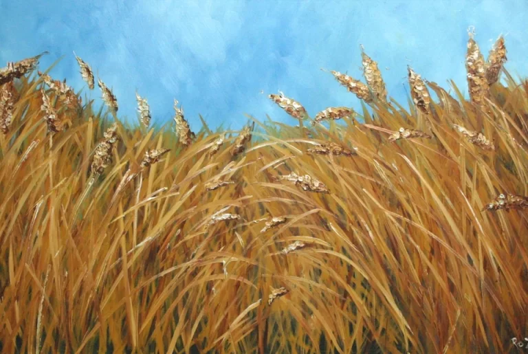 Картина поле пшеницы