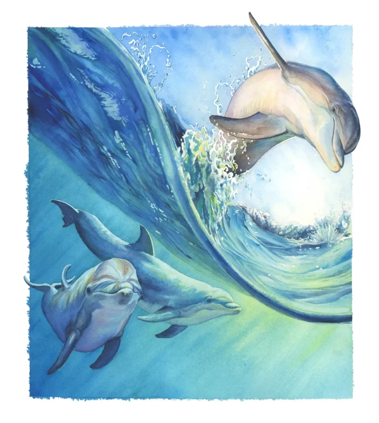 Дельфин В Море: Захватывающий Рисунок И Его Загадочная Красота