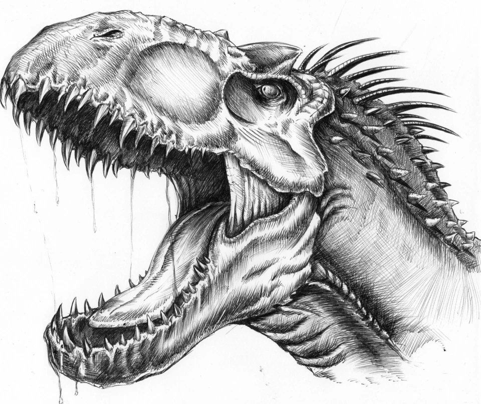 Эскиз динозавра