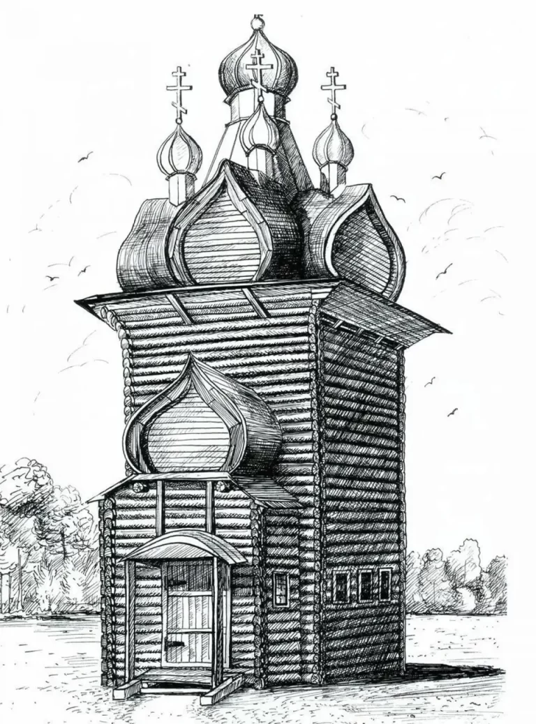 Искусство Архитектуры Древней Руси: Визуализация Через Рисунок