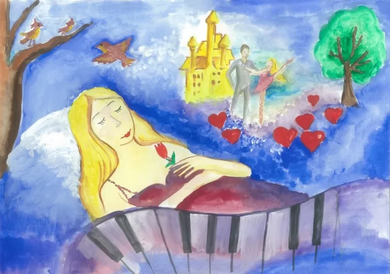 Изящный Рисунок К Балету ‘Спящая Красавица’: Великолепие В Движении